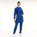 Sax Blue Lux Lycra Judge Collor Hijab Suit