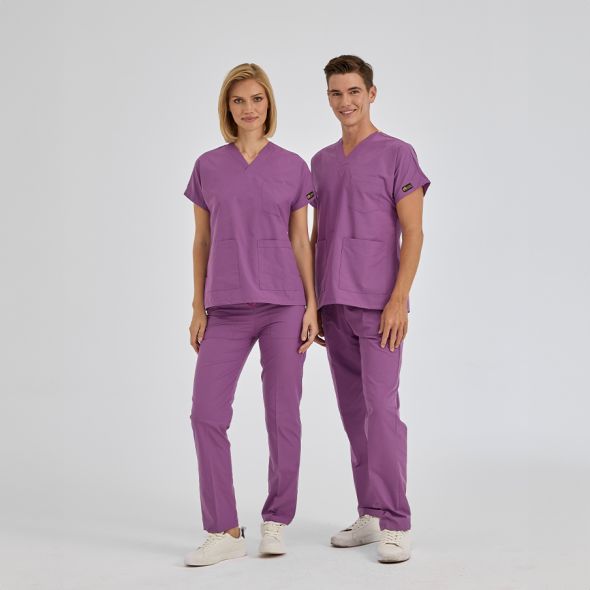 Purple Dr Greys Tericoton Suit (Thin Fabric)