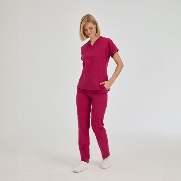 Sour Cherry Dr Greys Tericoton Suit (Thin Fabric)