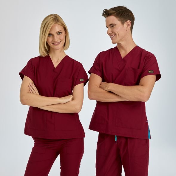 Burgundy Dr Greys Tericoton Suit (Thin Fabric)